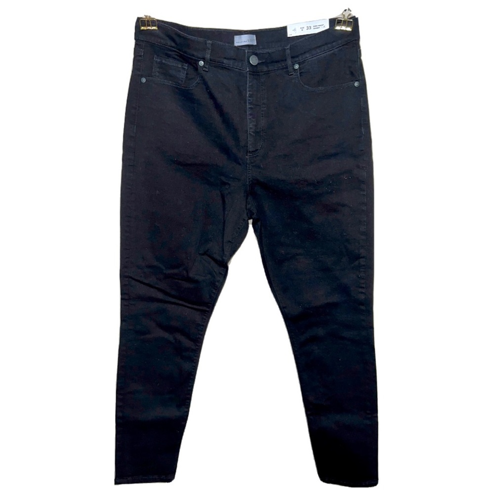 High Waist Skinny Jeans, Slim Pockets, Size 16/33